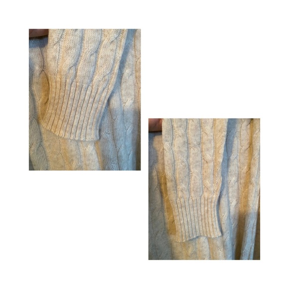 Cashmere/Silk Cable Knit Sweater - Picture 5 of 6